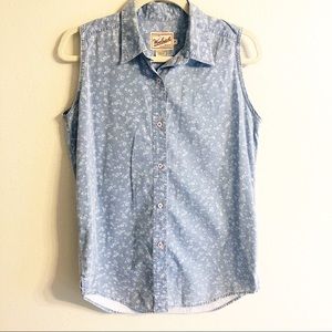 Woolrich | Sleeveless Floral Chambray